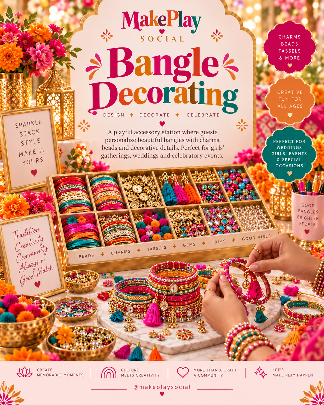 Bangle decorating activity flyer